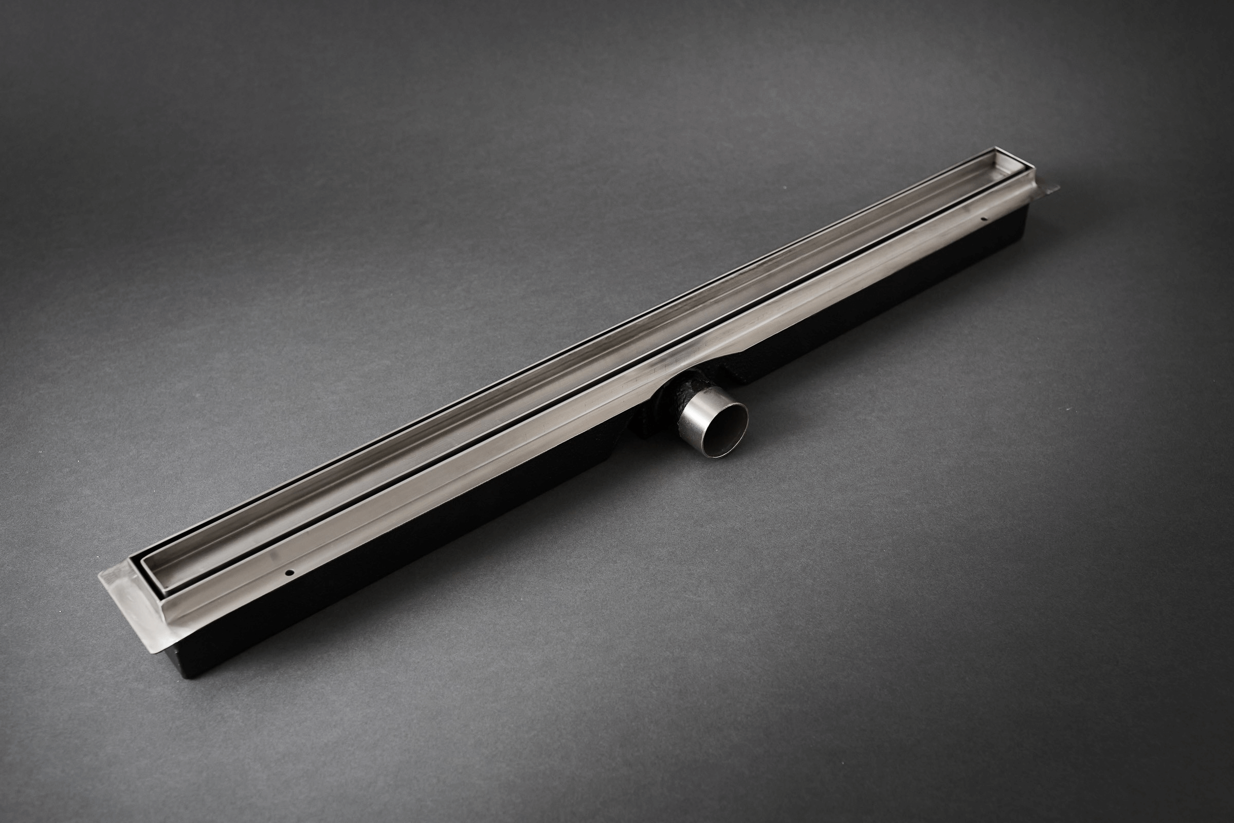 Odpływ liniowy niski Super Slim Steel - DO ZABUDOWY